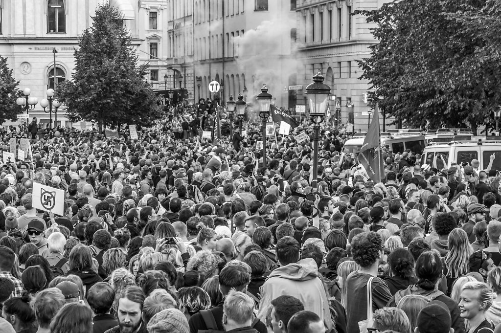 Demonstrations Kungsträdgården August 30, 2014